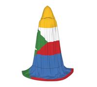WZYCWB Cape à capuche avec motif drapeau des Comores S - Costume de cosplay - Accessoires de déguisement pour fête de vacances