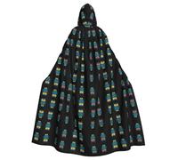 WZYCWB Cape à capuche doublée en polaire avec imprimé hibou, adaptée pour les mascarades, les fêtes d'Halloween, les accessoires de cosplay