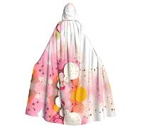 WZYCWB Cape à capuche en papier fragment de couleur, robe de cosplay pour homme et femme, costume d'Halloween pour adulte