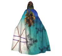 WZYCWB Cape à capuche îles des Caraïbes pour adulte, unisexe, décoration de fête, Halloween, carnaval et cosplay