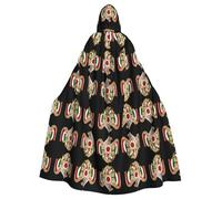 WZYCWB Cape à capuche imprimée aigle de montagne adaptée pour les mascarades, les fêtes d'Halloween et les accessoires de cosplay
