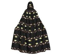 WZYCWB Cape à capuche imprimée aigle puissant adaptée pour un bal masqué, une fête d'Halloween, un cosplay