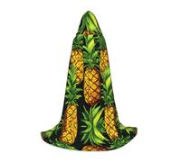 WZYCWB Cape à capuche imprimée ananas M pour jeunes, parfaite pour les magiciens et les costumes de jeu de rôle (S-L)