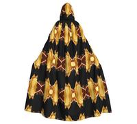 WZYCWB Cape à capuche imprimée avec motif de chat pour bal masqué, fête d'Halloween, accessoires de cosplay