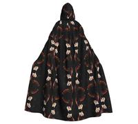 WZYCWB Cape à capuche imprimée avec motif panda rouge adaptée pour un bal masqué, une fête d'Halloween ou un cosplay
