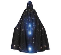 WZYCWB Cape à capuche imprimée ciel étoilé - Parfaite pour les fêtes d'Halloween, les spectacles théâtraux et les séances photo.