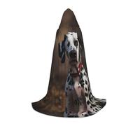 WZYCWB Cape à capuche imprimée Dalmatien Taille M Costume de fête de vacances Carnaval Taille S/M/L