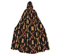 WZYCWB Cape à capuche imprimée de nombreux hippocampes adaptée pour un bal masqué, une fête d'Halloween ou un cosplay