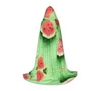 WZYCWB Cape à capuche imprimée de nombreux morceaux de pastèque M pour jeunes, parfaite pour les magiciens et les costumes de jeu de rôle (S-L)