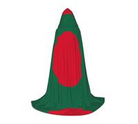 WZYCWB Cape à capuche imprimée drapeau du Bangladesh M pour jeunes, parfaite pour les magiciens et les costumes de jeu de rôle (S-L)