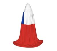 WZYCWB Cape à capuche imprimée drapeau du Chili M pour jeunes, parfaite pour les magiciens et les costumes de jeu de rôle (S-L)