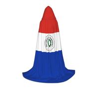 WZYCWB Cape à capuche imprimée drapeau du Paraguay L parfaite pour les magiciens et les jeux de rôle (S-L)