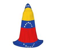 WZYCWB Cape à capuche imprimée drapeau du Venezuela M pour jeunes, parfaite pour les magiciens et les costumes de jeu de rôle (S-L)