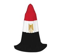 WZYCWB Cape à capuche imprimée drapeau égyptien M parfaite pour les magiciens et les costumes de jeu de rôle (S-L)