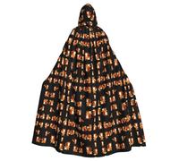 WZYCWB Cape à capuche imprimée Gorp Squirrel Squad adaptée pour bal masqué, fête d'Halloween, accessoires de cosplay