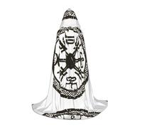 WZYCWB Cape à capuche imprimée symbole de l'épée taille M, costume de fête de vacances, carnaval, accessoire de fête, tailles S/M/L