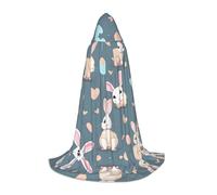 WZYCWB Cape à capuche motif lapin mignon M dessin animé Cosplay - Accessoires de costume de fête de vacances