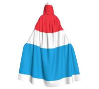 WZYCWB Cape à capuche pour adulte avec drapeau du Luxembourg - Grande taille - Unisexe - Pour carnaval, bal masqué, jeu de rôle