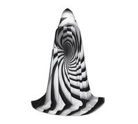 WZYCWB Cape de magicien en spirale imprimée L - Costume de fête à thème - Cape de cosplay pour adultes et adolescents - Tailles S, M, L