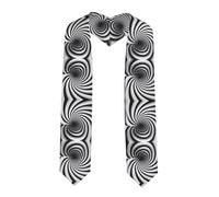 WZYCWB Cape de remise de diplôme à motif d'illusion d'optique en spirale, 182,9 cm, parfaite pour la remise de diplôme ou les cérémonies à l'église