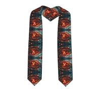 WZYCWB Cape de remise de diplôme imprimée de symboles mystérieux (182,9 cm) - Cadeau de remise de diplôme, plein de sens cérémoniel,