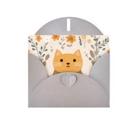 WZYCWB Cartes à motif chat heureux gris, cartes de vœux de vacances, adaptées pour la famille, les amis et les couples