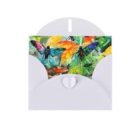 WZYCWB Cartes à motif d'insectes de toutes sortes, cartes de vœux de vacances, adaptées pour la famille, les amis et les couples