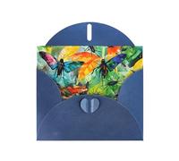 WZYCWB Cartes à motif d'insectes de toutes sortes, cartes de vœux de vacances, adaptées pour la famille, les amis et les couples