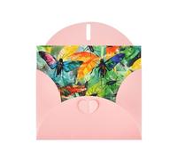 WZYCWB Cartes à motif d'insectes de toutes sortes, cartes de vœux de vacances, adaptées pour la famille, les amis et les couples
