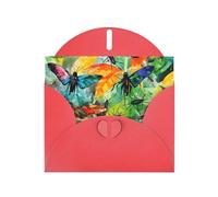 WZYCWB Cartes à motif d'insectes de toutes sortes de cartes de vœux de vacances, adaptées pour la famille, les amis et les couples
