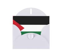 WZYCWB Cartes de vacances en papier perlé Drapeau de l'État de Palestine, cartes pour toutes les occasions, Noël, remerciement, mariage, anniversaire, Saint-Valentin