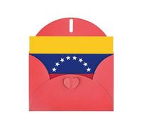 WZYCWB Cartes de vacances imprimées avec drapeau du Venezuela - Parfaites pour des vœux réconfortants pour les fêtes