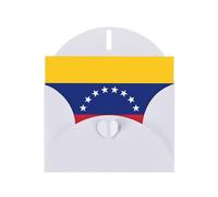 WZYCWB Cartes de vacances imprimées avec drapeau du Venezuela - Parfaites pour les vœux de vacances réconfortants