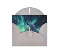 WZYCWB Cartes de vacances imprimées Little Polar Bear gris - Parfaites pour les vœux de vacances réconfortants