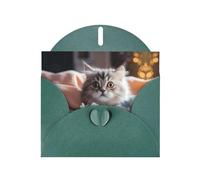 WZYCWB Cartes de vacances imprimées vert foncé Tom Thumb - Parfait pour les vœux de vacances réconfortants