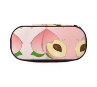 WZYCWB Cartoon Peach Trousse à crayons de grande capacité - Boîte de rangement multifonctionnelle, portable et durable pour fournitures de bureau et scolaires, Noir , Taille unique, Trousse de beauté