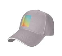 WZYCWB Casquette de baseball Arc Gradient Block à bord incurvé - Noir - Casquette de randonnée et d'extérieur pour homme et femme, gris, L