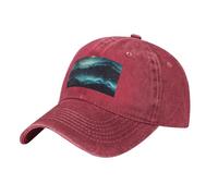 WZYCWB Casquette de baseball noire à motifs étoiles de science-fiction, casquette de golf pour sports de plein air, visière solaire décontractée, Rouge, Taille unique