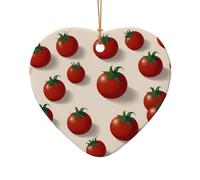 WZYCWB Ce fond de tomate en céramique en forme de cœur est parfait pour les fêtes de Noël d'hiver et la décoration de la maison.