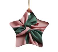 WZYCWB Cette écharpe en céramique en forme d'étoile en forme d'arbre de Noël rose vert imprimée avec un motif est parfaite pour les fêtes de Noël d'hiver et la décoration de la maison.