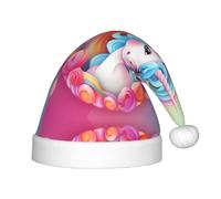 WZYCWB Chapeau de fête arc-en-ciel licorne Nouvel An pour enfants, événement de Noël, spectacle, scène de vacances, fête, chapeau de Noël tendance pour enfants