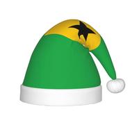 WZYCWB Chapeau de fête de Noël à motif drapeau de Sao Tomé et Principe pour enfants, cadeau d'activités de classe pour enfants, accessoire de décoration de Noël