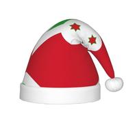 WZYCWB Chapeau de fête de Noël à motif drapeau du Burundi, cadeau d'activités de classe pour enfants, accessoire de décoration de Noël