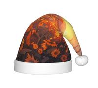 WZYCWB Chapeau de fête de Noël à motif tournesols jaunes au coucher du soleil, cadeau d'activité de classe pour enfants, accessoire de décoration de Noël