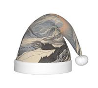WZYCWB Chapeau de fête de Noël imprimé aube alpine, cadeau d'activités de classe pour enfants, accessoire de décoration de Noël