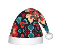 WZYCWB Chapeau de fête de Noël imprimé pétales impact visuel, cadeau d'activité de classe pour enfants, accessoire de décoration de Noël