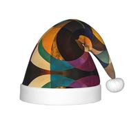 WZYCWB Chapeau de fête de Noël rond carré imprimé harmonie, cadeau d'activité de classe pour enfants, accessoire de décoration de Noël