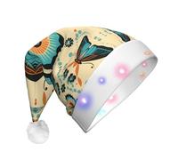 WZYCWB Chapeau de fête LED pour adulte avec inscription « Mass Dance of Butterflies »