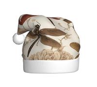 WZYCWB Chapeau de Père Noël baroque à motif libellule, adapté pour les fêtes de Noël, le réveillon du Nouvel An et les spectacles sur scène.
