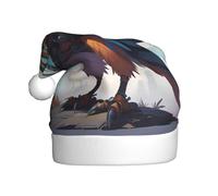WZYCWB Chapeau de Père Noël imprimé Cyber Hawk, adapté pour les fêtes de Noël, les fêtes du Nouvel An et les spectacles sur scène.